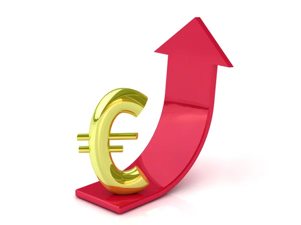 Euro up — Stock Photo, Image