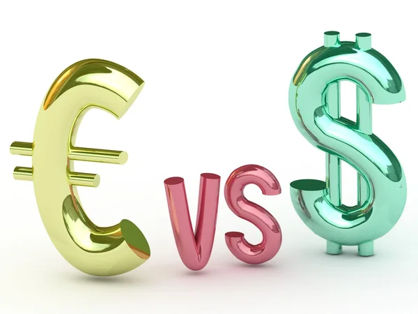 Euro versus Dollar — Stock Photo, Image