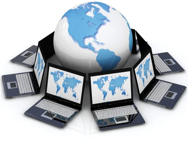 Rede global a Internet — Fotografia de Stock