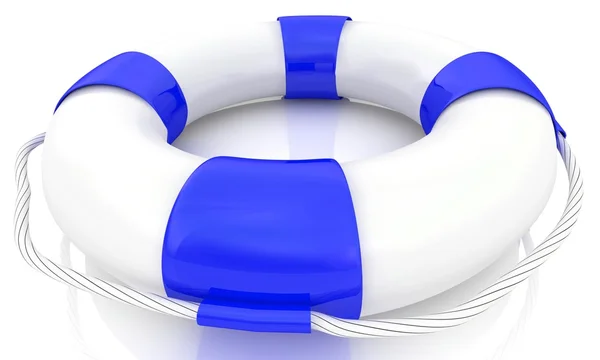 Isolated 3d life buoy — Stock Photo, Image