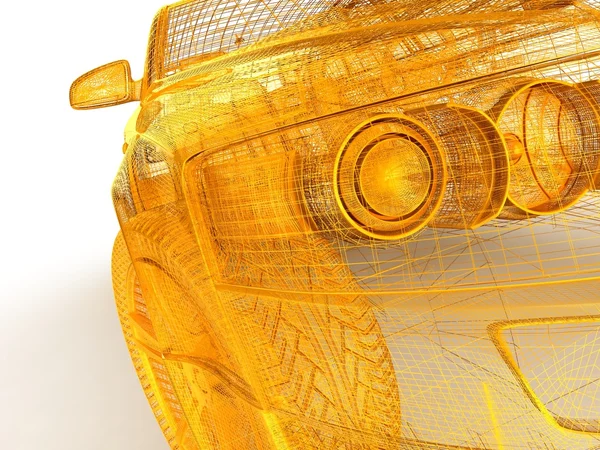 3 डी कार डिझाइन — स्टॉक फोटो, इमेज