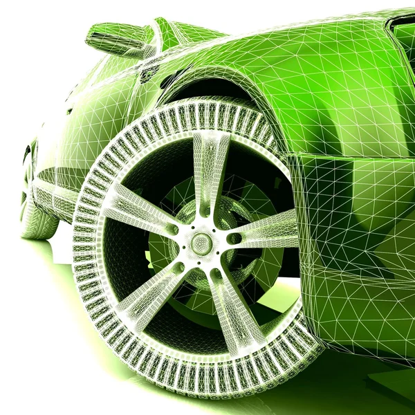 My own 3D car design — Stock Photo, Image