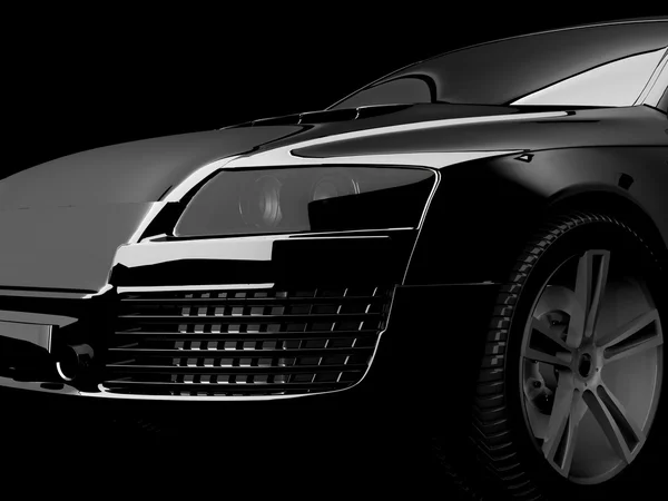 Mijn eigen 3D-ontwerp van de auto — Stockfoto