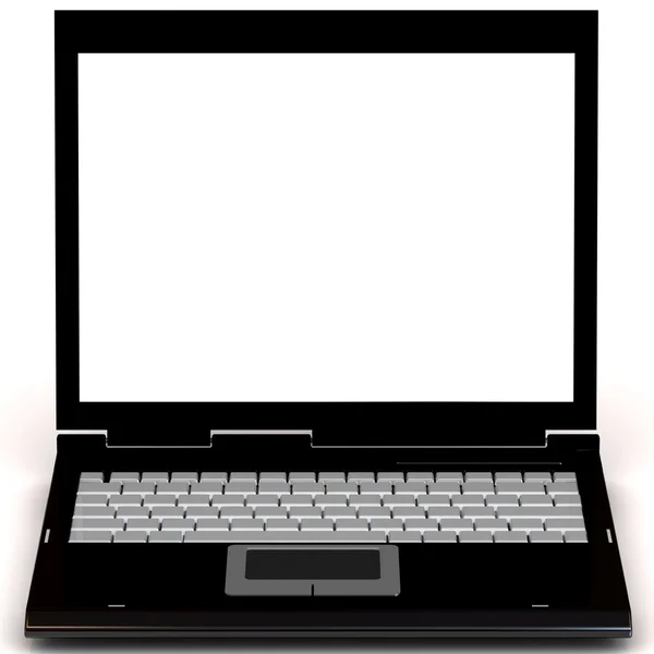 Laptop isolado com tela em branco . — Fotografia de Stock