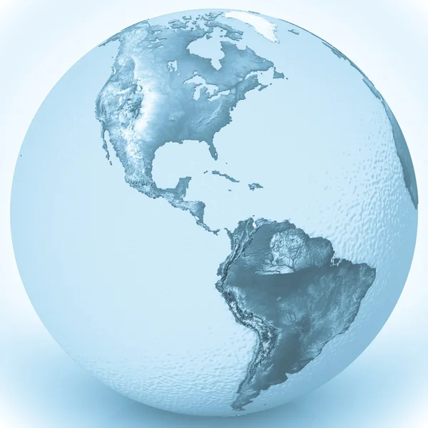 3D vodní Globus — Stock fotografie