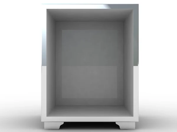 Caja fuerte de metal aislado en blanco —  Fotos de Stock
