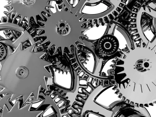 3d gears. Work concept. — Stock Photo, Image
