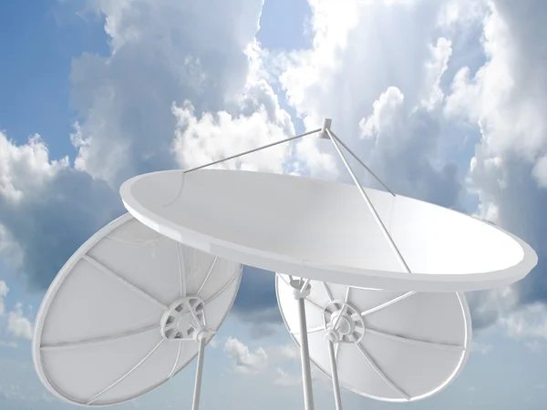 3D çanak antenler — Stok fotoğraf