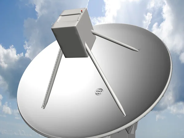 3D-satteliet antena — Stockfoto