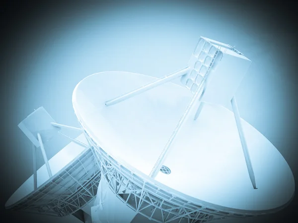 3D satellit antena — Stockfoto