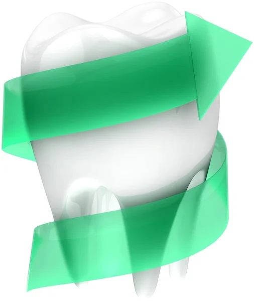 3D-tanden bescherming concept. — Stockfoto