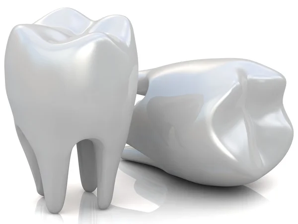 3D зубы — стоковое фото