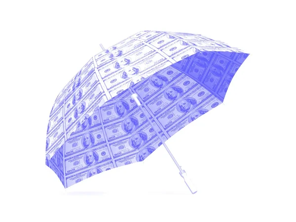 Guarda-chuva de 100 dólares . — Fotografia de Stock