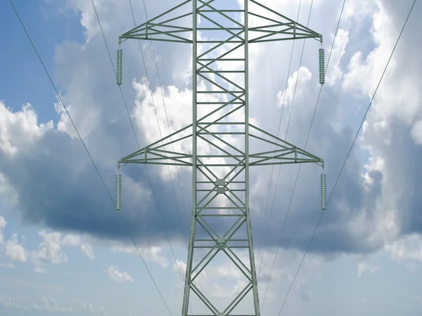 Wieża energii elektrycznej. — Zdjęcie stockowe