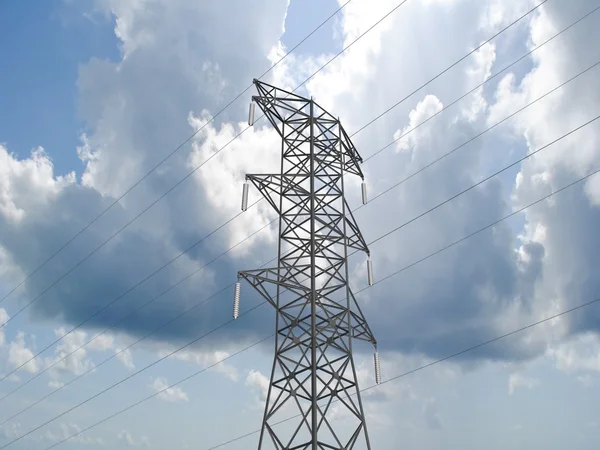Wieża energii elektrycznej. — Zdjęcie stockowe