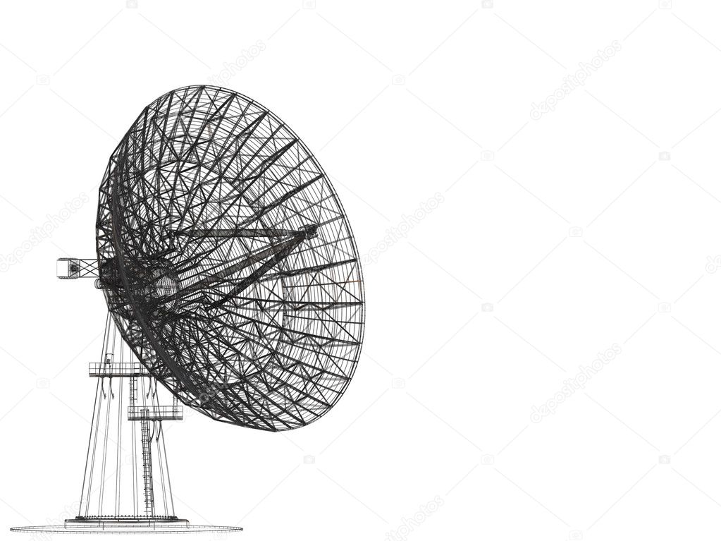 3d Satellite dish