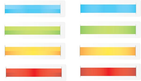 Rubans en 4 couleurs différentes — Image vectorielle