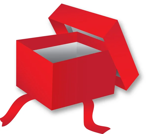 Rote Schachtel — Stockvektor