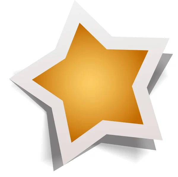 Векторна зірка ізольована на білому Ліцензійні Стокові Ілюстрації