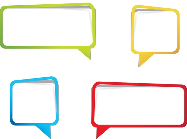 Speech bubbles on white background. — Stock Vector