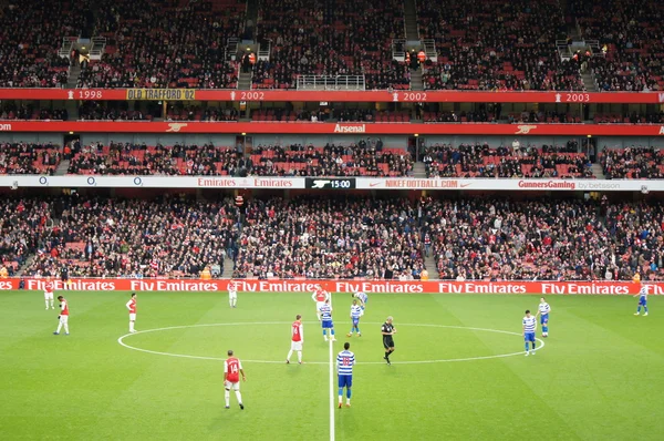 Arsenal hraje qpr 31. prosince 2011 — Stock fotografie