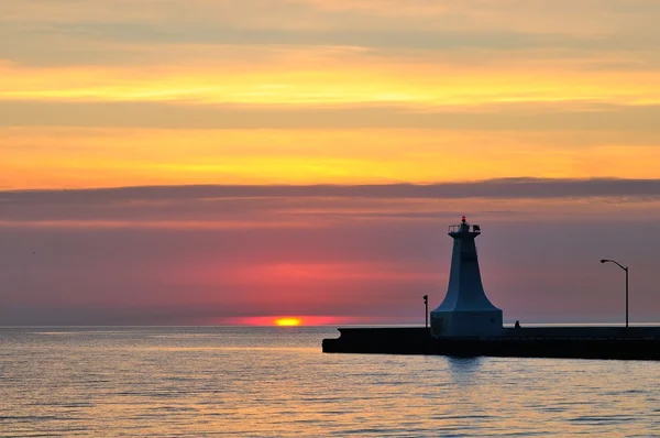 Sunrise over Ontario Lake — Stock Photo, Image