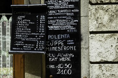 Signboard, Italian restaurant clipart