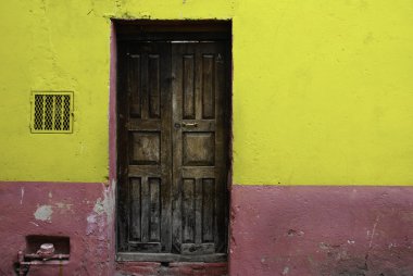 Door in the town of San Miguel de Allende, Mexico clipart