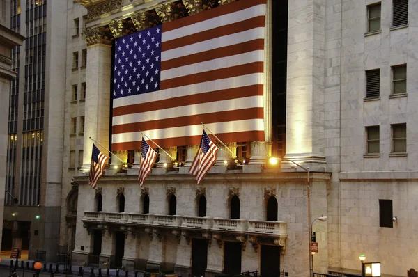 Bolsa de valores de Estados Unidos en Nueva York — Foto de Stock