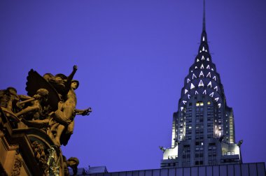 Grand Central Station, Chrysler Building clipart