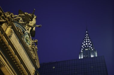 Grand Central Station, Chrysler Building clipart