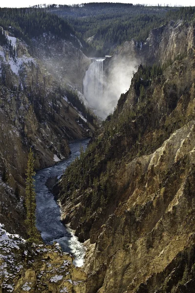 Yellowstone водоспад — стокове фото