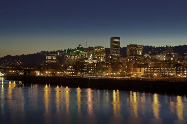 Portland, Oregon al crepuscolo — Foto Stock