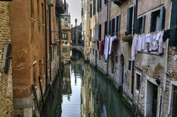 Canal, Benátky Itálie — Stock fotografie