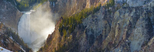 Yellowstone Falls panorámica — Foto de Stock