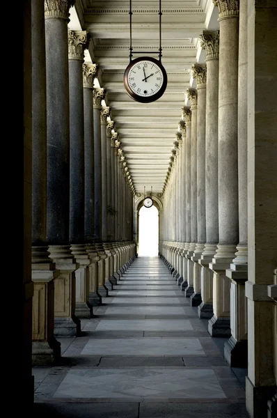 Збереження часу у місті Карлові Вари, Чехія Стокове Фото