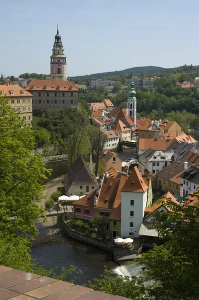 Castillo de Cesky krumlov y el río Moldava