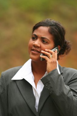 Businesswoman on Phone clipart