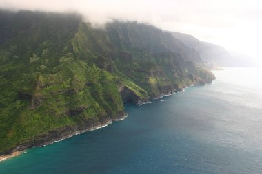 Aerial View Of Na Pali Coast clipart