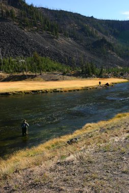 flyfishing nehir gökyüzü