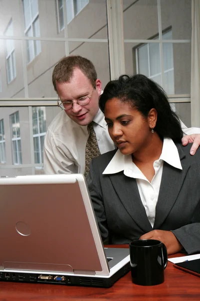 Business Team at Computer — Stock Photo, Image