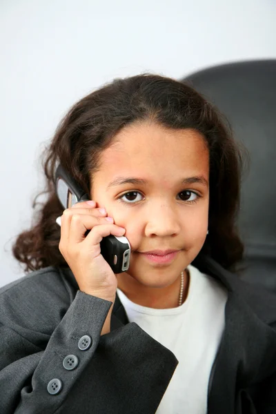Child Taking Calls — Stock Photo, Image