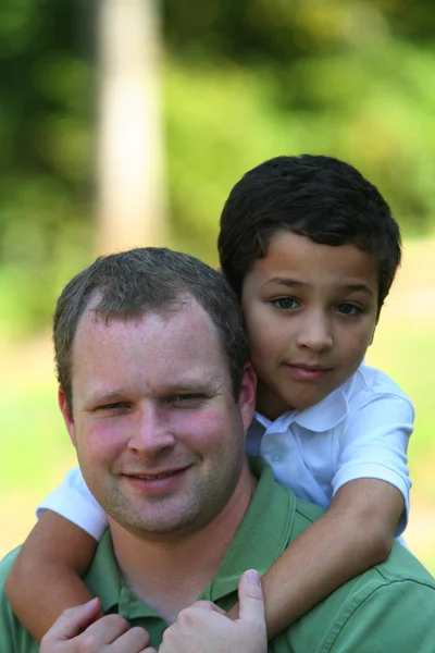 Far och son — Stockfoto