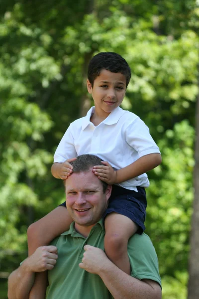 Far og søn - Stock-foto