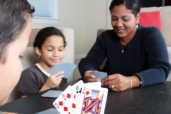 Family Playing Cards — Stock Photo, Image