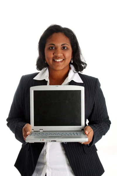 Nő számítógépen — Stock Fotó