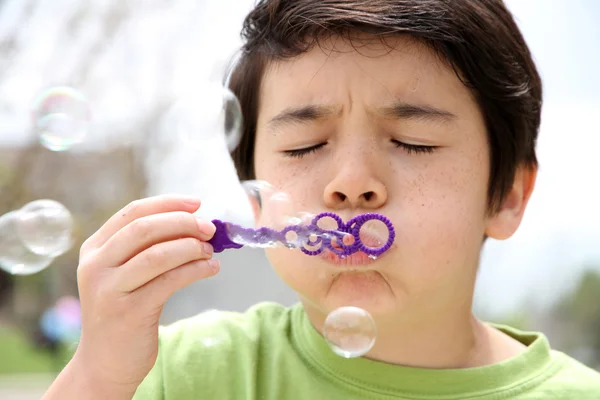 Blowing Bubbles — Stock Photo, Image