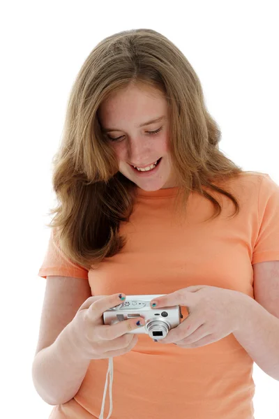 Teen With Camera — Stock Photo, Image