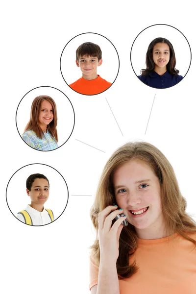 Cell Phone Network — Stock Photo, Image