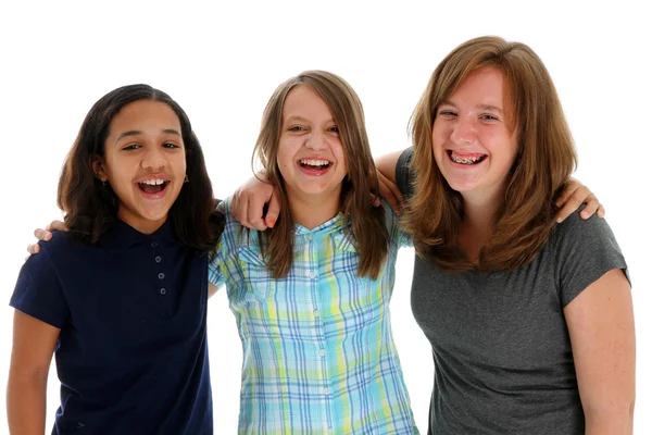 Happy Teenage Girls — Stock Photo, Image